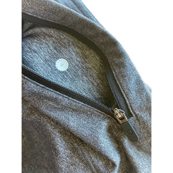 Lululemon Speed Up Crop 21” Tights Leggings: Heathered Black (Grey) size 8 - Picture 7 of 7